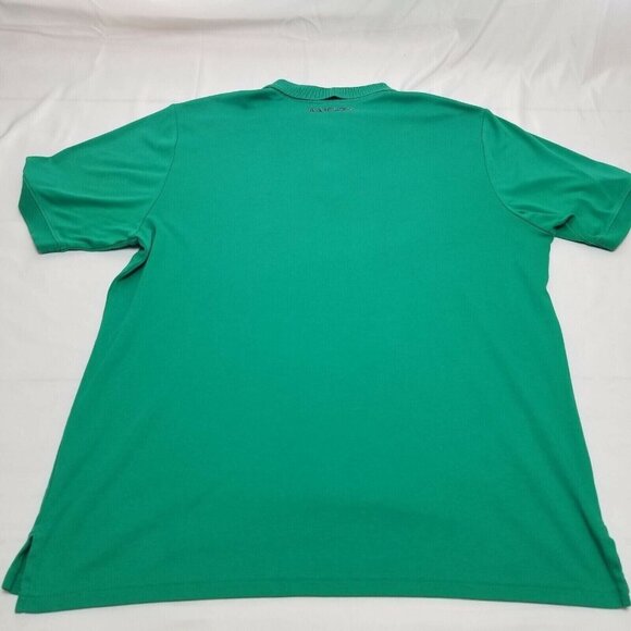Oakley Shirt XL green Men's Polo Shirt Interlock 3 Button Short Sleeve - Picture 5 of 9